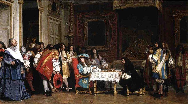 Jean Leon Gerome Louis XIV and Moliere France oil painting art